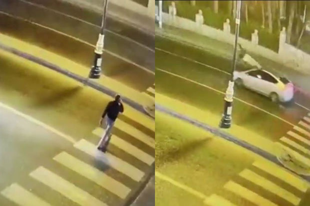 Bakıda baş verən dəhşətli qəzanın görüntüləri yayılıb - ANBAAN VİDEO